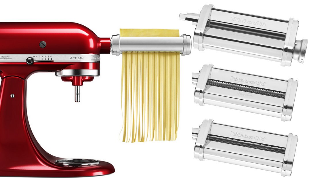Sheet Roller & Pasta Cutter for KitchenAid Stand Mixers