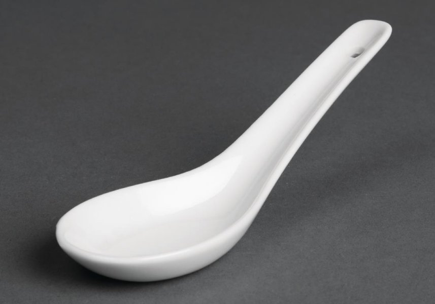 Olympia Whiteware Rice Spoons