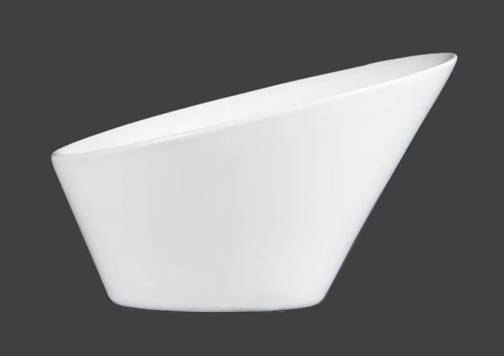 Olympia Whiteware Oval Sloping Bowls