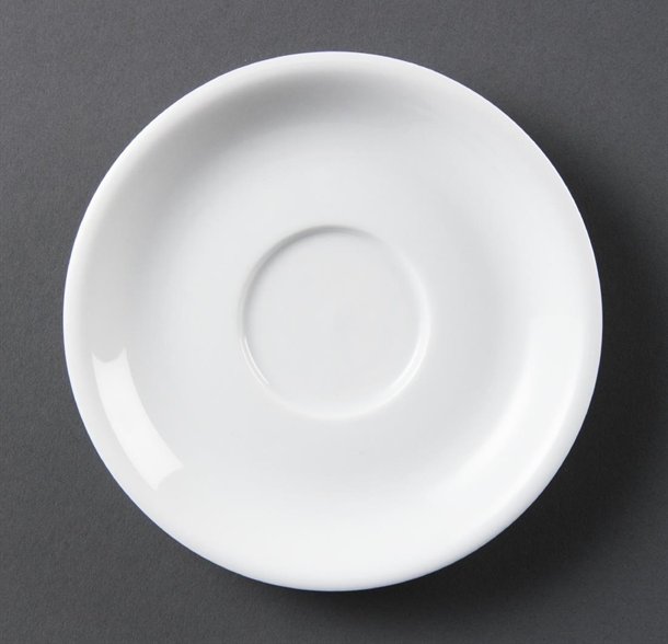 Olympia Whiteware Cappuccino Saucers (Fits Cappuccino Cups CB469)