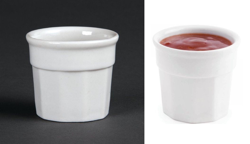 Olympia Whiteware Dipping Pots 50mm