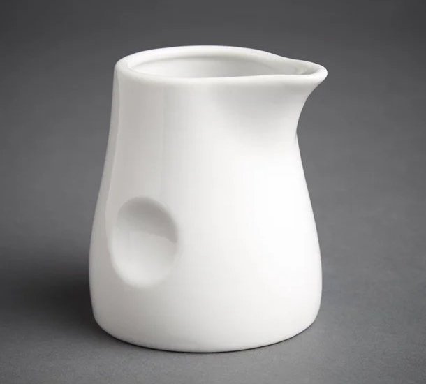 Olympia Whiteware Dimpled Milk Jugs