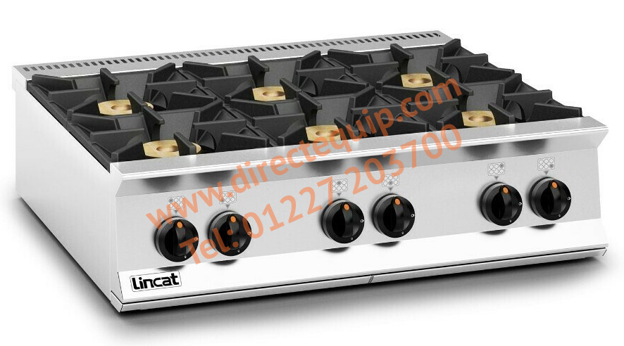 Lincat 6 Burner Gas Hob OG8004