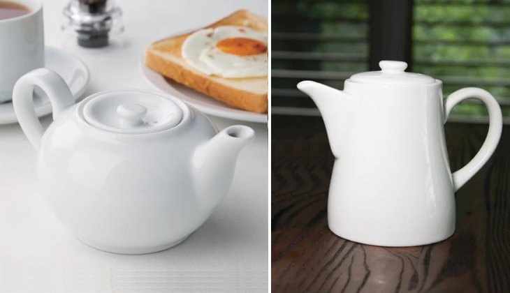Olympia Whiteware Coffee & Tea Pots