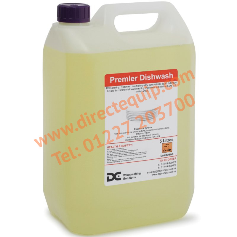 Premier Dish Detergent 5 Ltr for Commercial Warewashers
