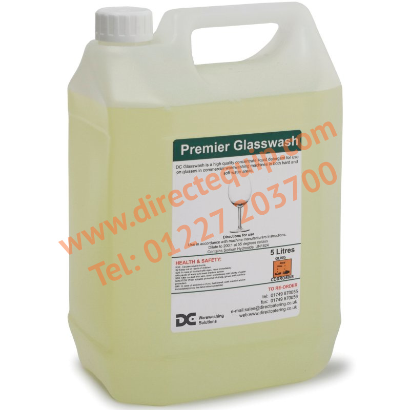 Premier Glass Detergent 5 Ltr for Commercial Warewashers