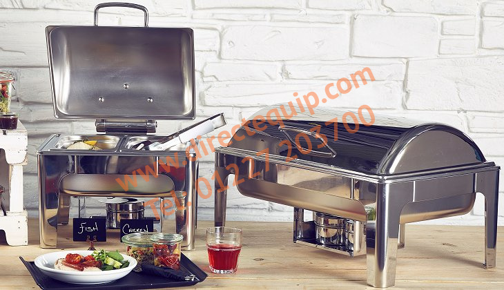 Spring Hinged Chafing Dishes