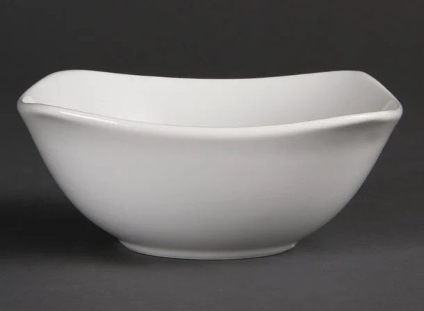 Olympia Whiteware Rounded Square Bowls