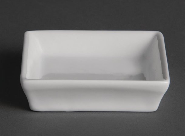 Olympia Flat Square Miniature Dishes 80mm