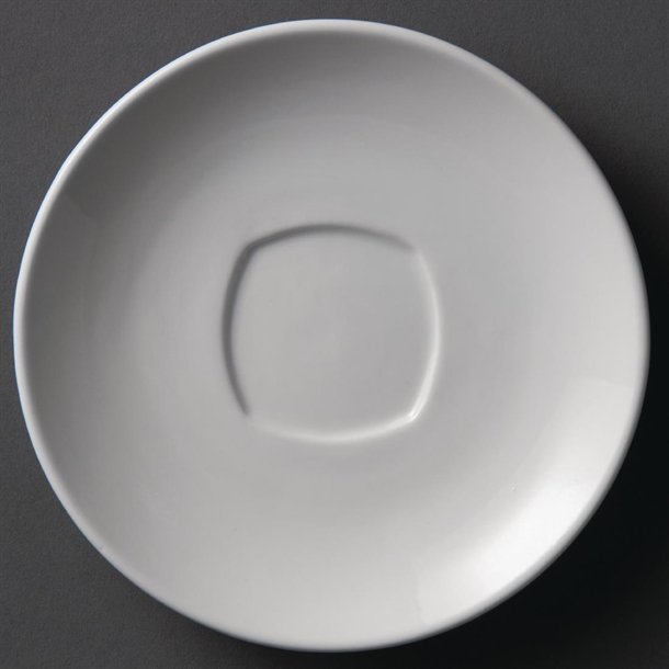 Olympia Whiteware Rounded Square Saucers (Fits Cups Y115)