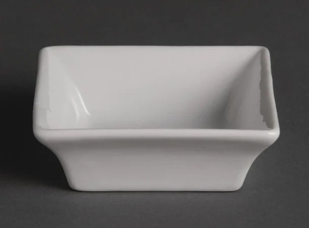 Olympia Whiteware Miniature Square Dishes 75mm