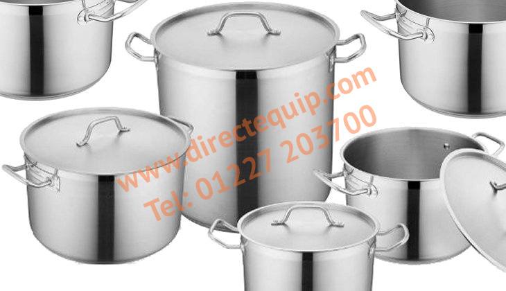 Stainless Steel Stockpots in 5 Sizes