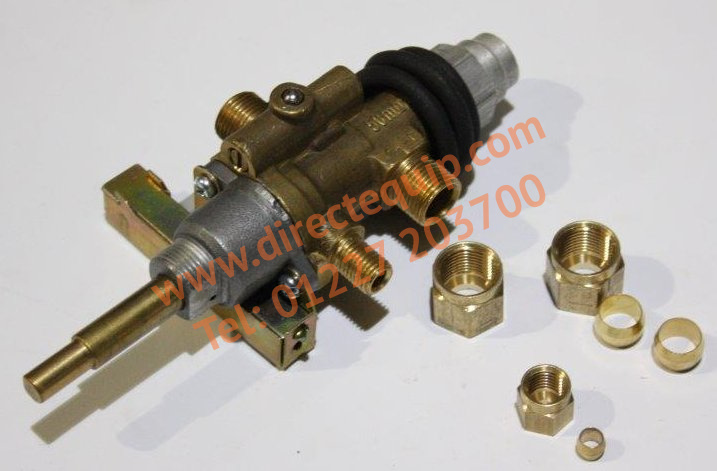 Gas Valve with Nuts/Olive (GWBGASVALVE)