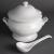 Olympia Whiteware Soup Tureen and Ladle 2.5Ltr 88oz - view 3