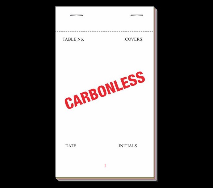 Triplicate Carbonless Food Order Pads