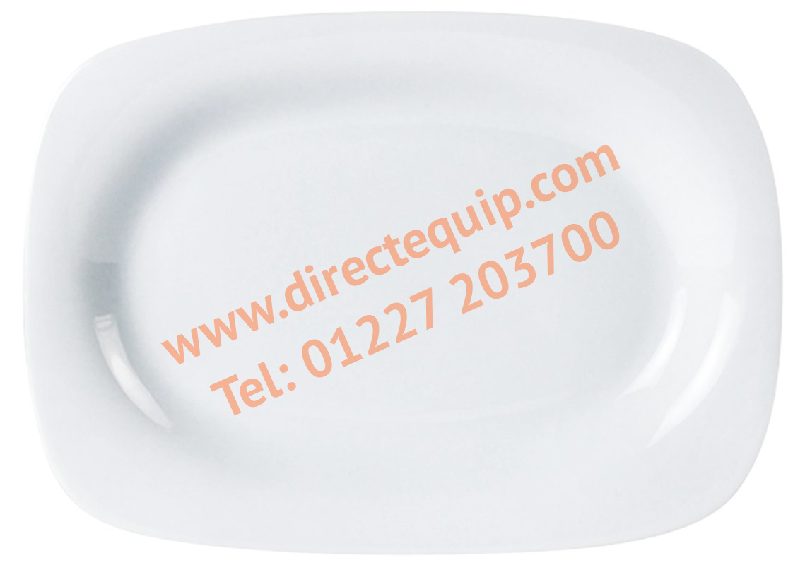 Porcelite Rectangular Rimmed Plates