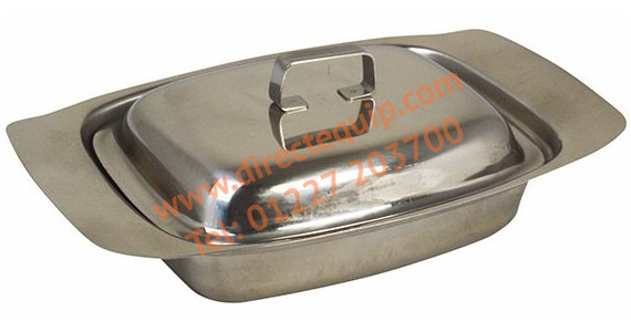 Stainless Steel Butter Dish & Lid