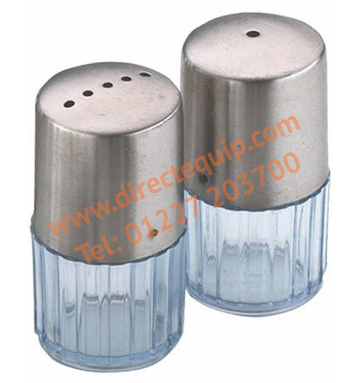 Clear Base Salt & Pepper Set