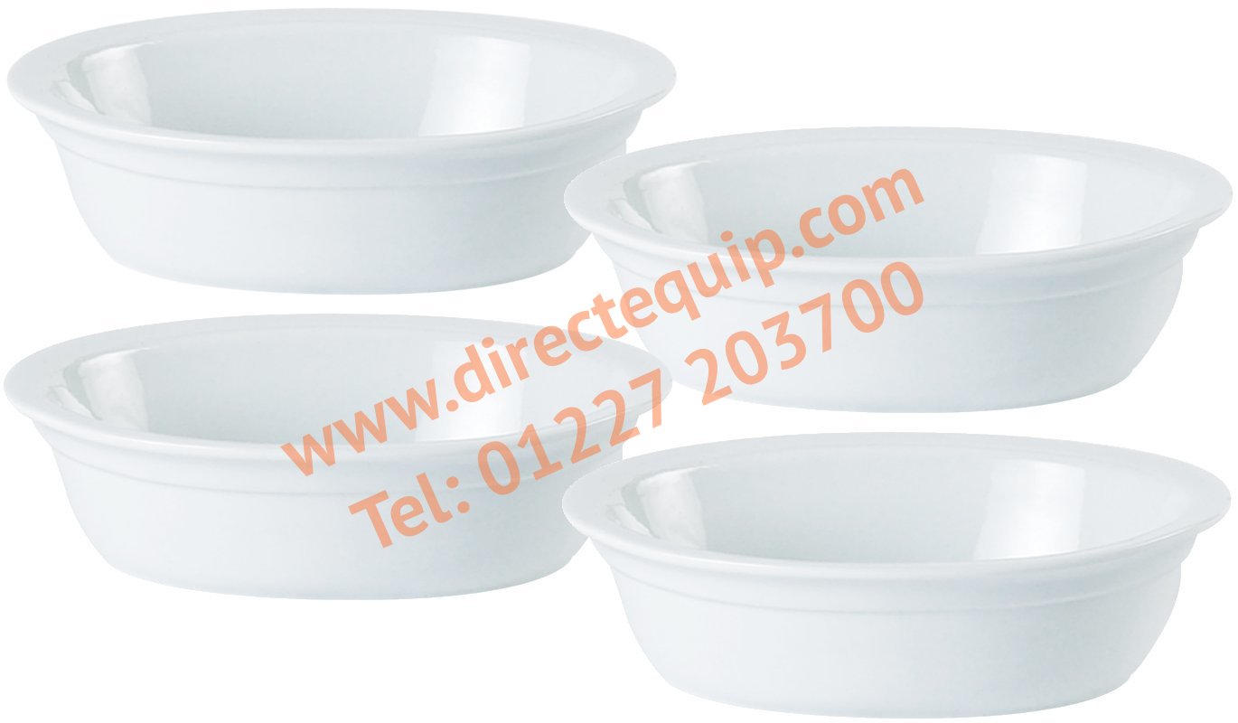 Porcelite Lipped Oval Pie Dishes
