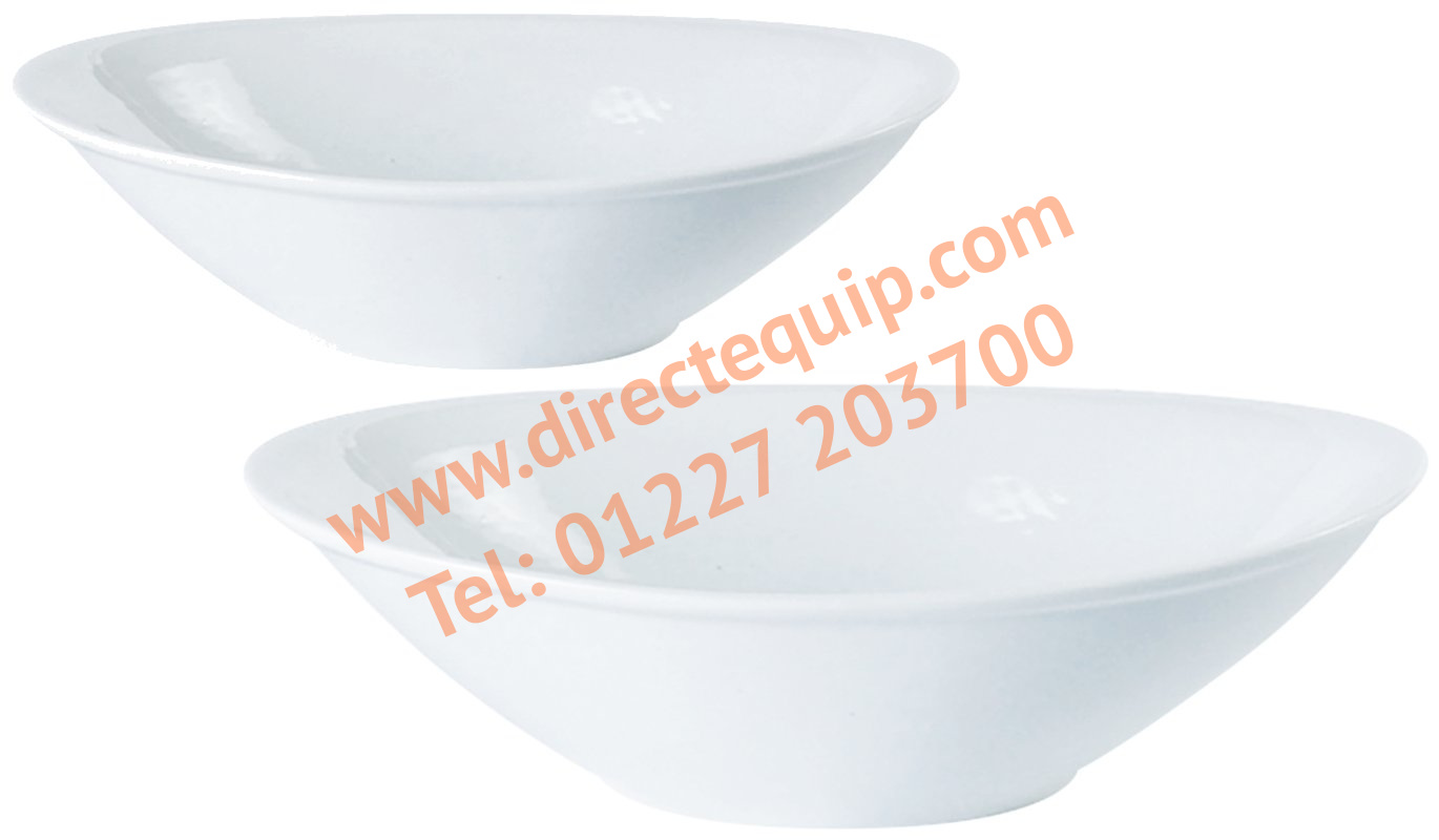 Porcelite Oval Salad Bowls