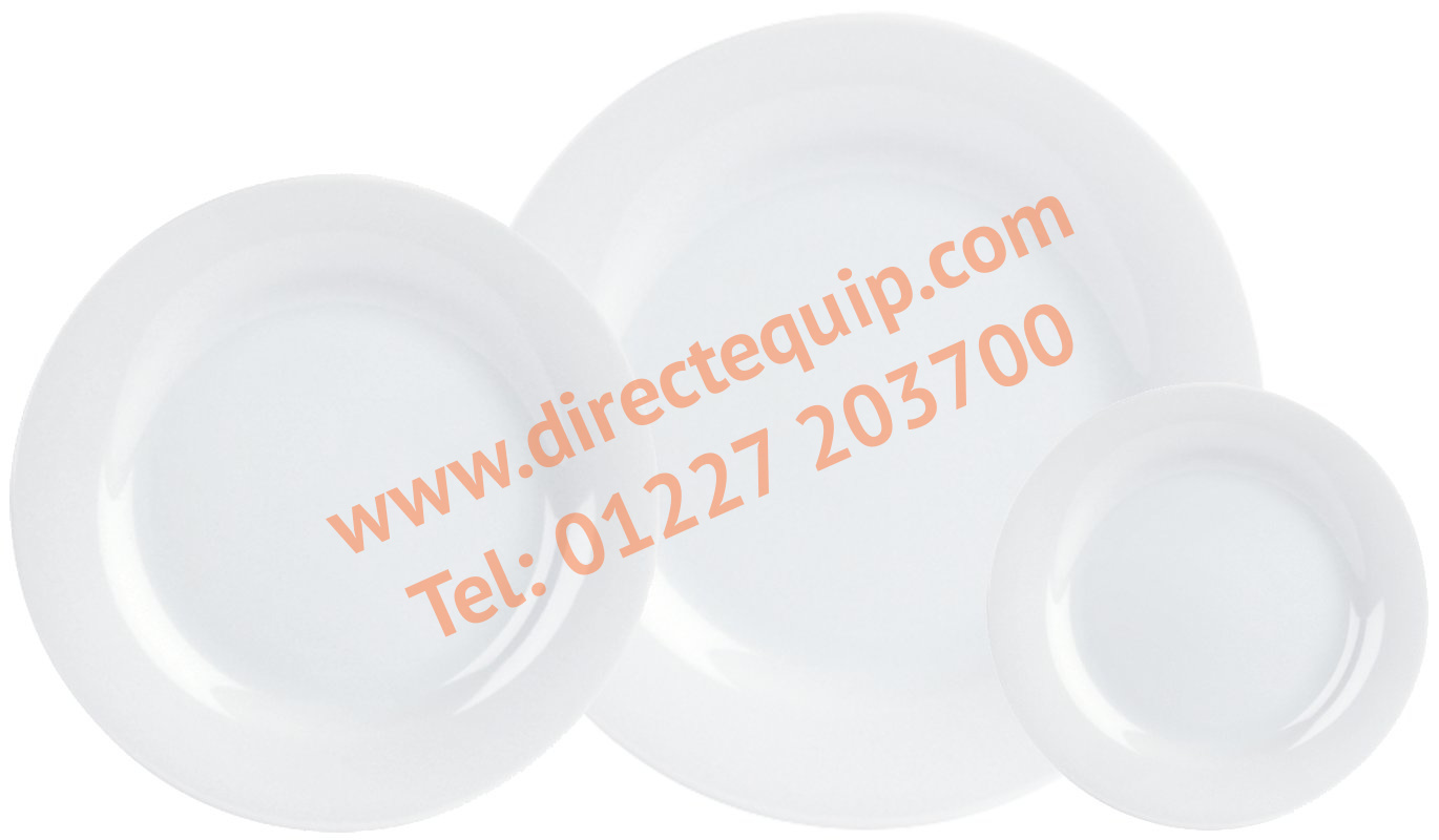 Porcelite Banquet Wide Rim Plates