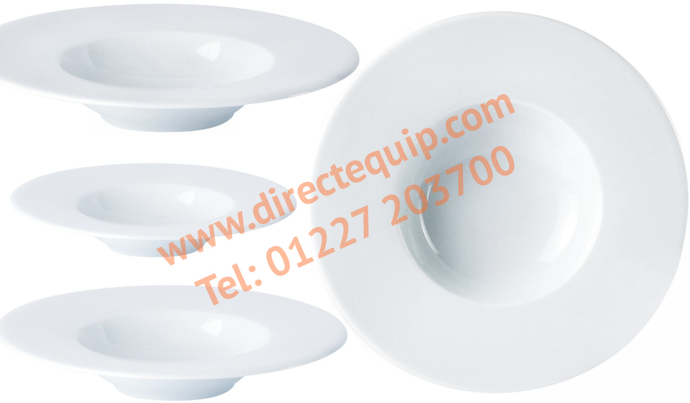 Porcelite Wide Rim Pasta Plates