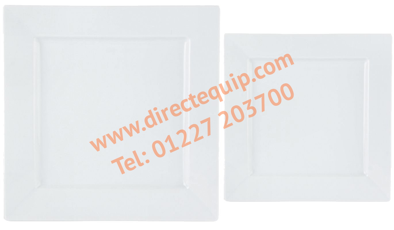 Porcelite Flat Square Plates