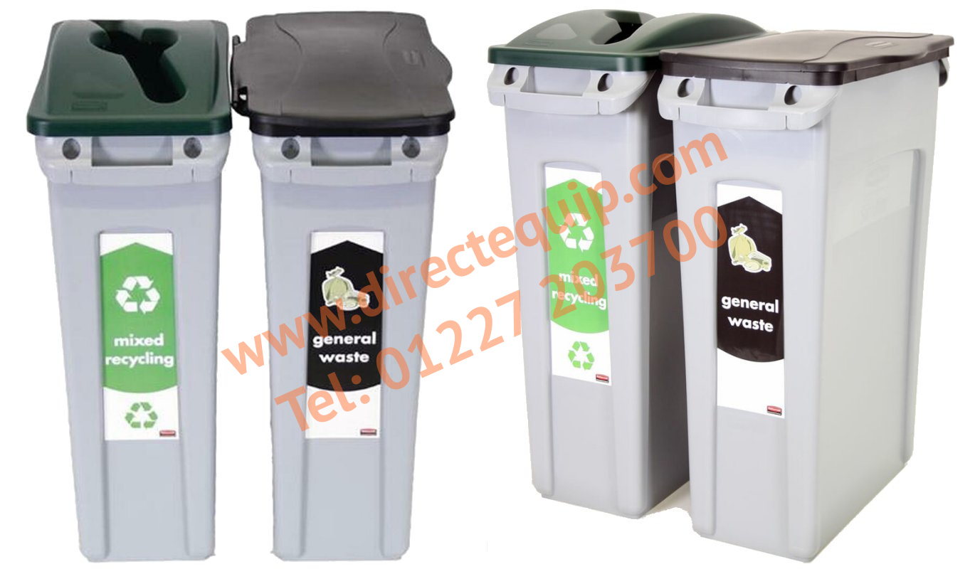 Rubbermaid Mixed Recycling & General Waste