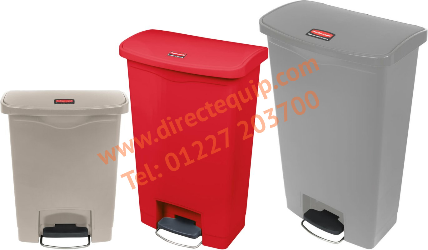 Rubbermaid Slim Jim Front Step on Pedal Bins 30, 50, 68 & 90 Litre