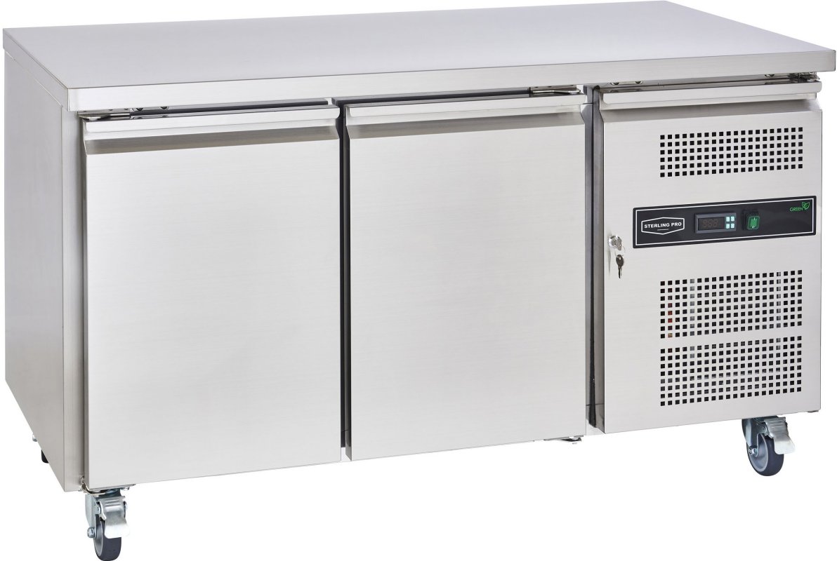 2 Door Underounter Flat Top Fridges