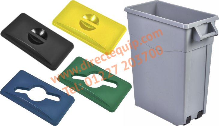 Slim Recycling Bin & Lids