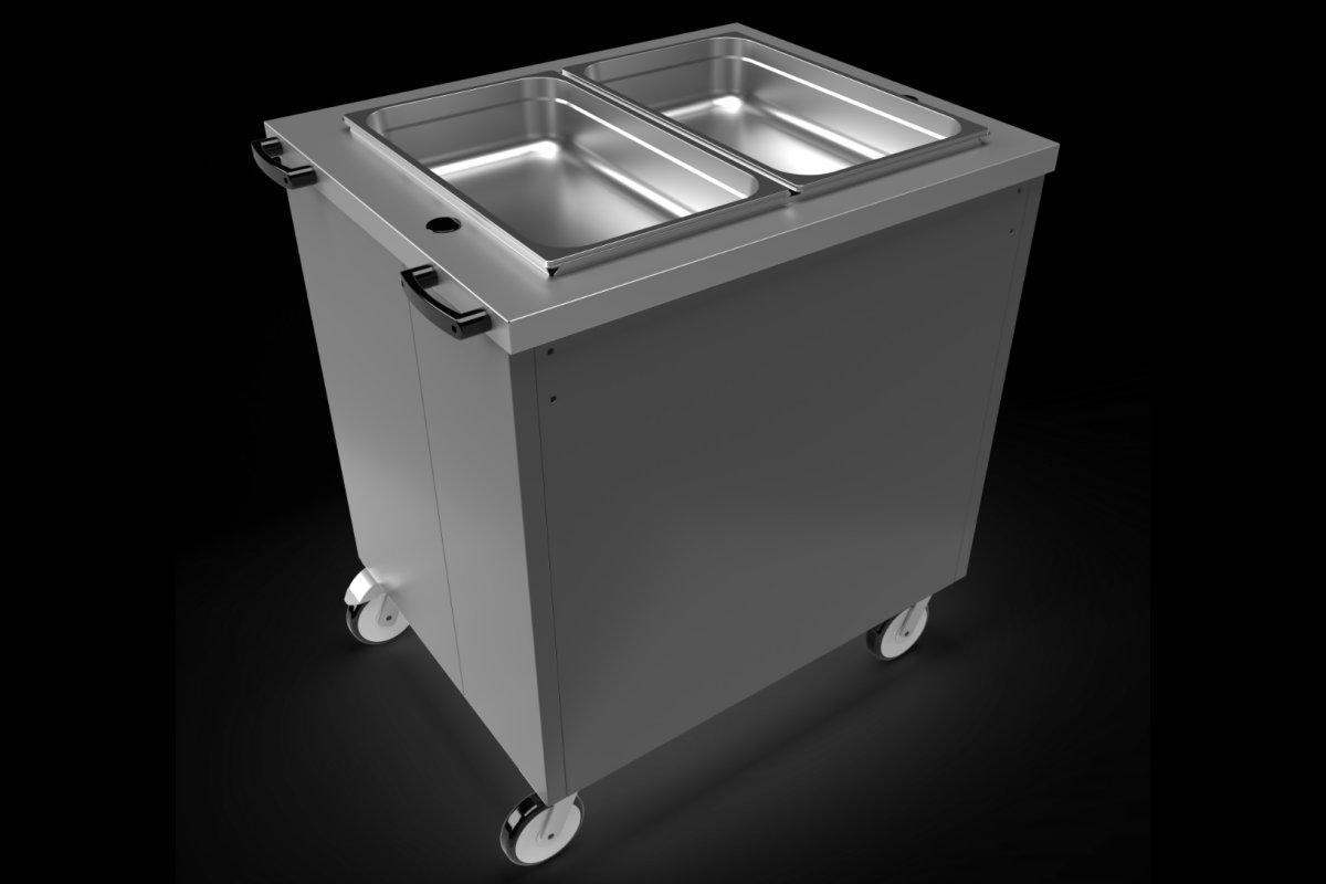 Moffat 2FBM Mobile Bain-Marie Hot Cupboard W840mm