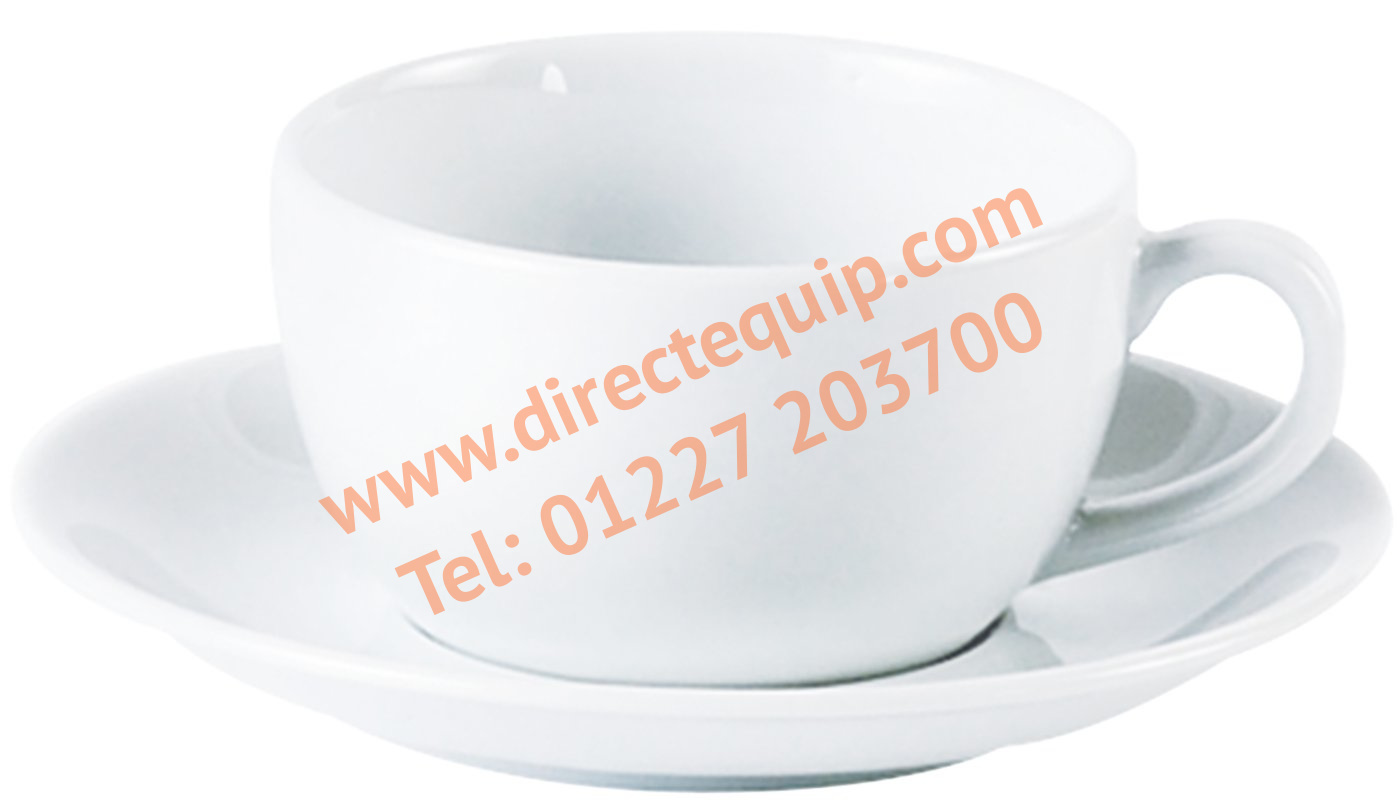 Porcelite Bowl Shape Cups & Saucers