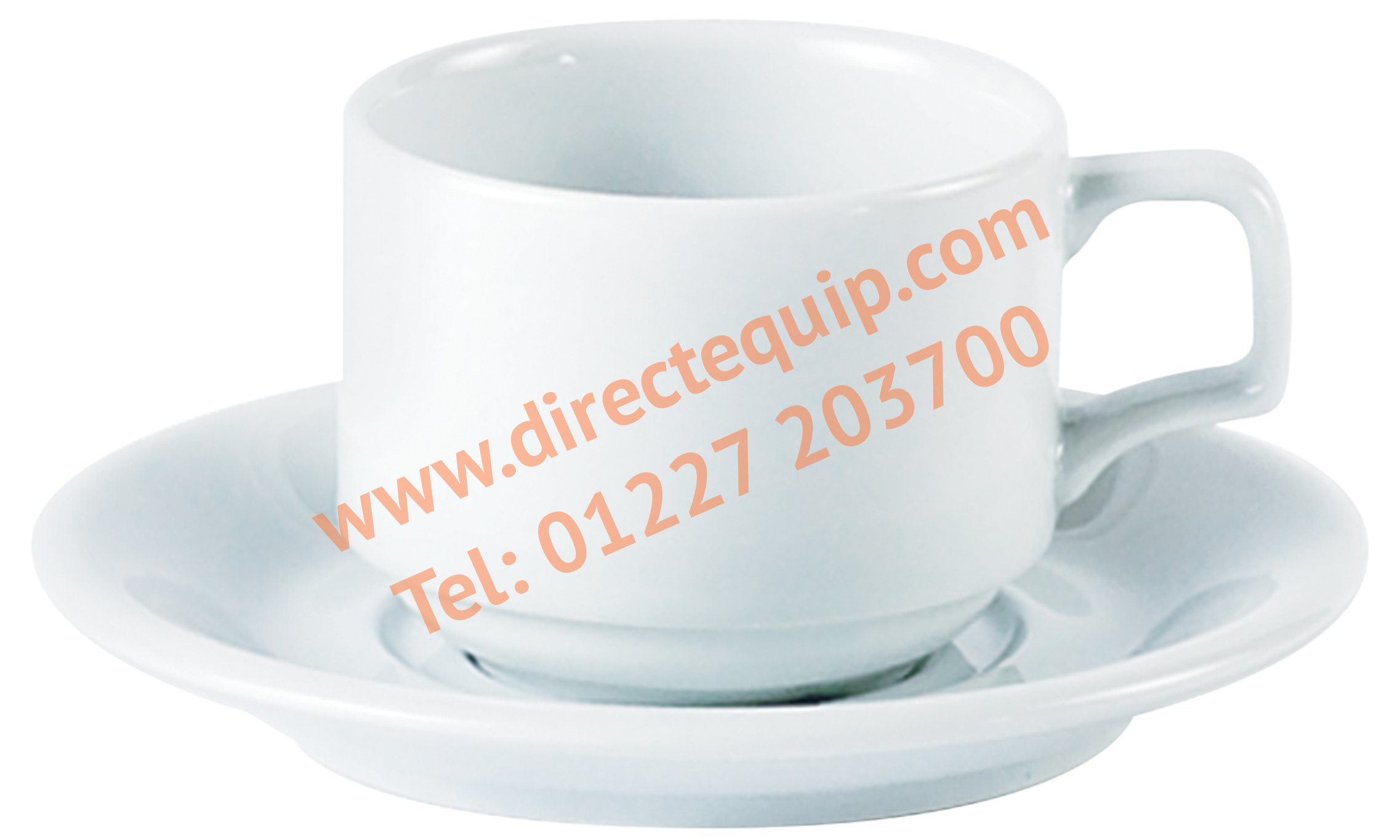 Porcelite Stacking Cups & Saucers