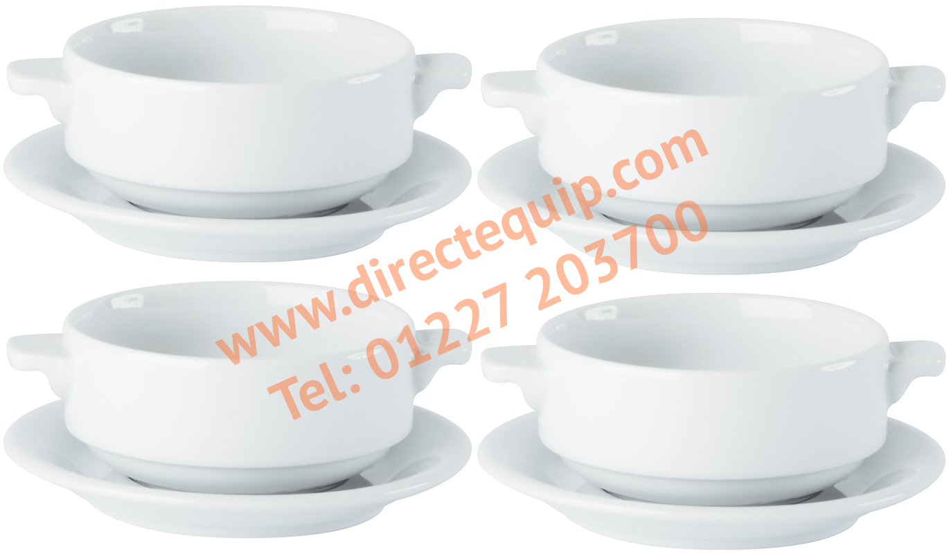 Porcelite Lugged Soup Cups