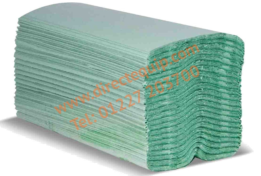 Green Paper Hand Towels C Fold 1Ply