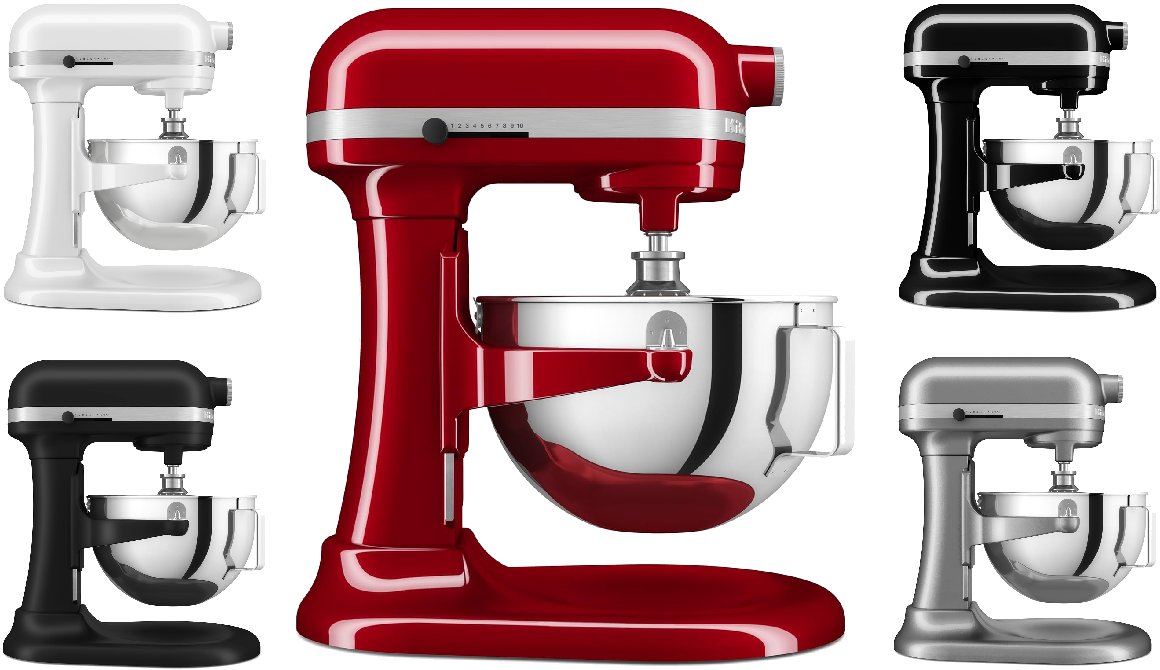 KitchenAid Heavy Duty Stand Mixer 5.2L Bowl-Lift (5KSM55SXXB)