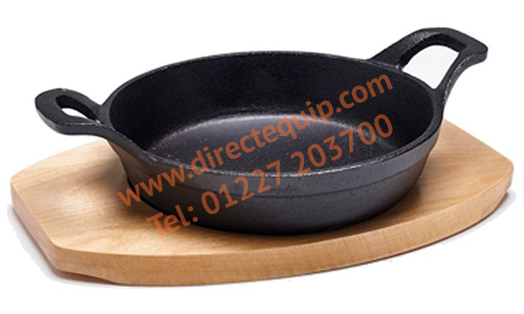 Cast Iron Sizzle Round Dish & Trivet