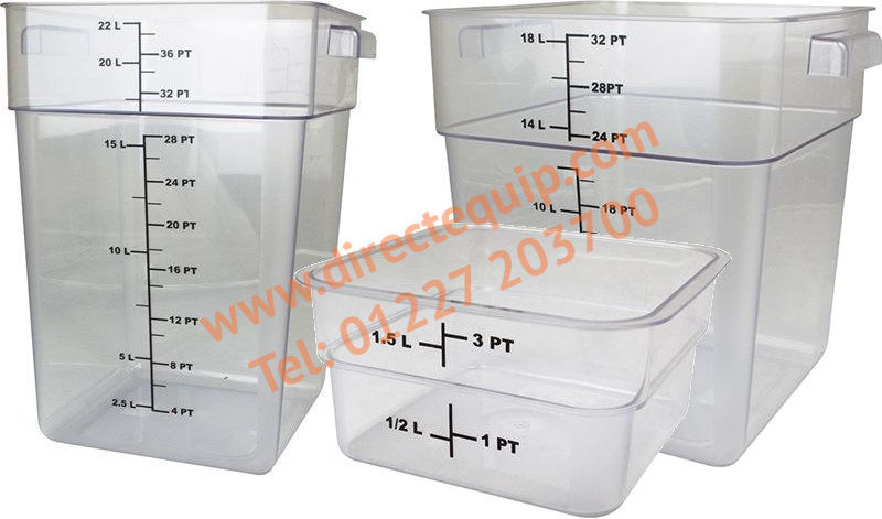 Clear Storage Containers in 7 Sizes