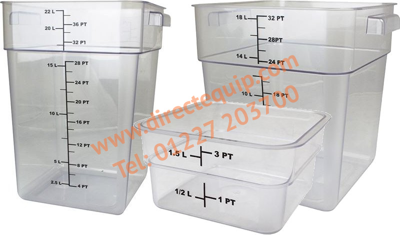 Clear Storage Containers in 2 Sizes