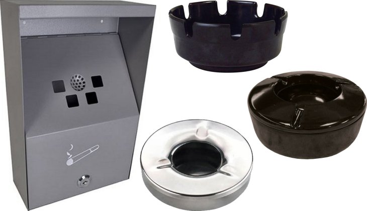 Ashtrays, Cigarette Bins