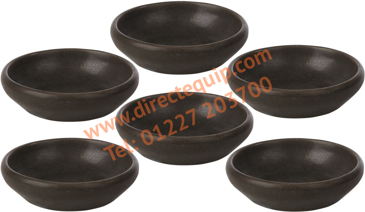 Rustic Brown Dip Bowls
