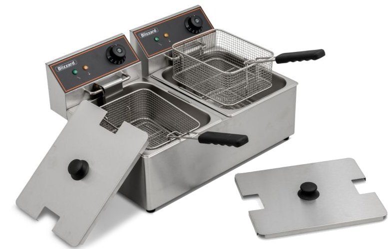 Blizzard BF6-6 Twin Tank Table Top Electric Fryer 2 x 6Ltr 5kW