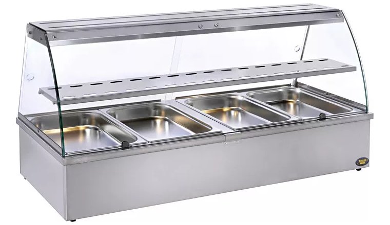 Roller Grill Heated Bain Marie Displays in 3 Sizes BMV