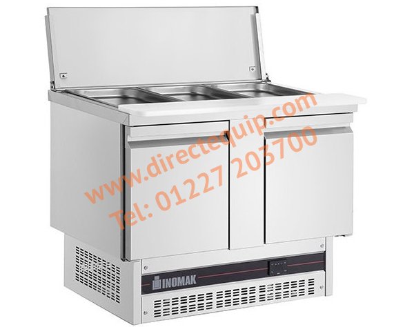 Inomak BSV77-HC 2 Door Refrigerated Saladette Counter W1080mm