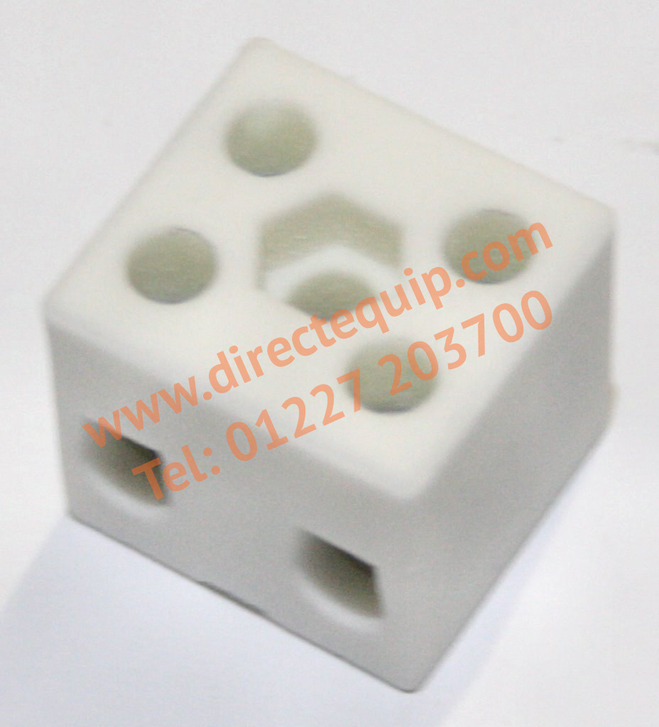 Ceramic 2 Way 32A Terminal Block (BTCER2WAY)