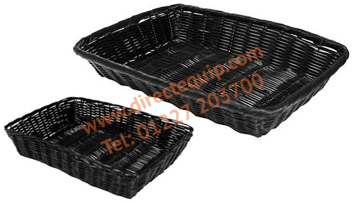 Black Polyrattan Baskets