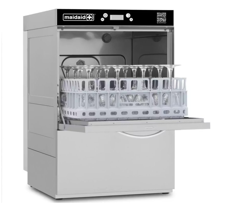 Maidaid Glasswasher & Internal Water Softener 390mm Basket (C40WSD)
