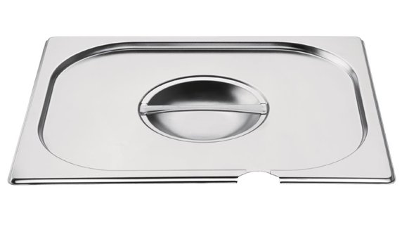 Vogue Stainless Steel 1/2 Gastronorm Notched Lid