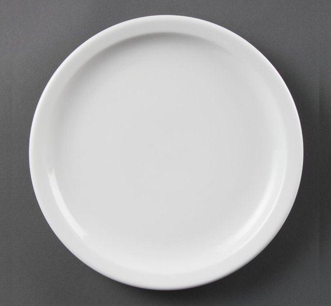 Olympia Whiteware Narrow Rimmed Plates